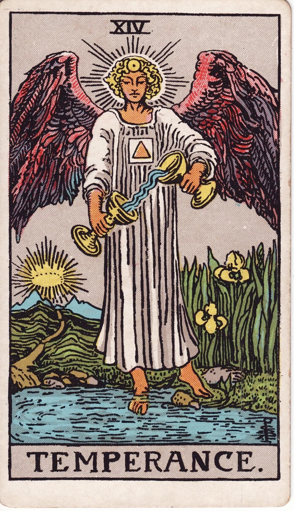 Умеренность (Temperance) — карта Таро Райдера–Уэйта