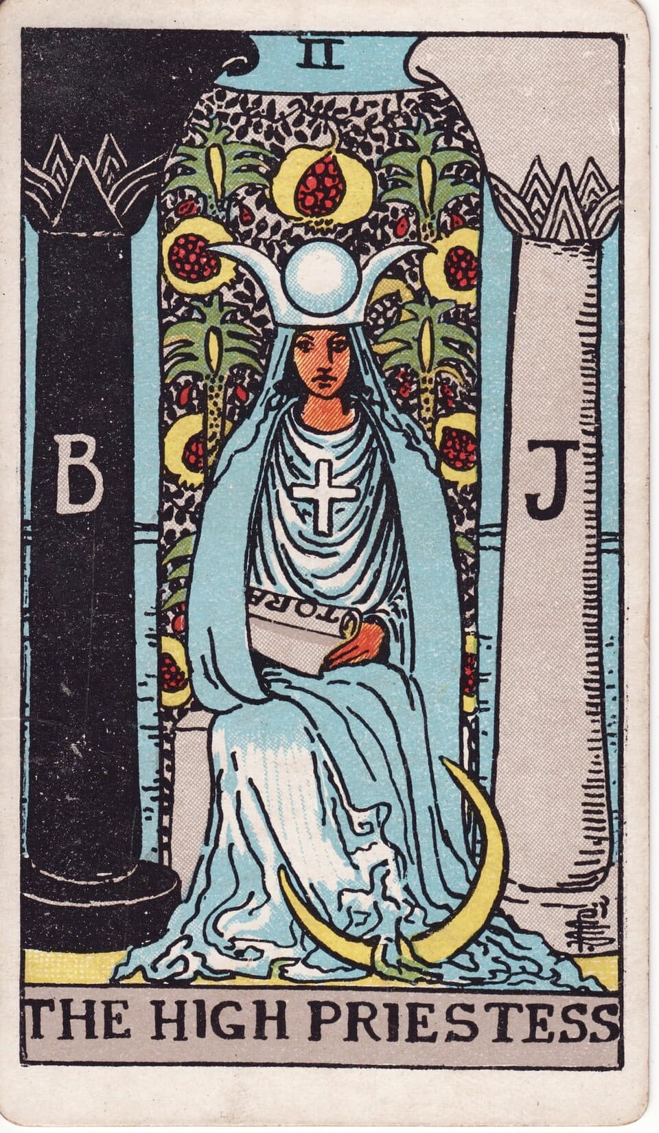 Жрица (The High Priestess) — карта Таро Райдера–Уэйта