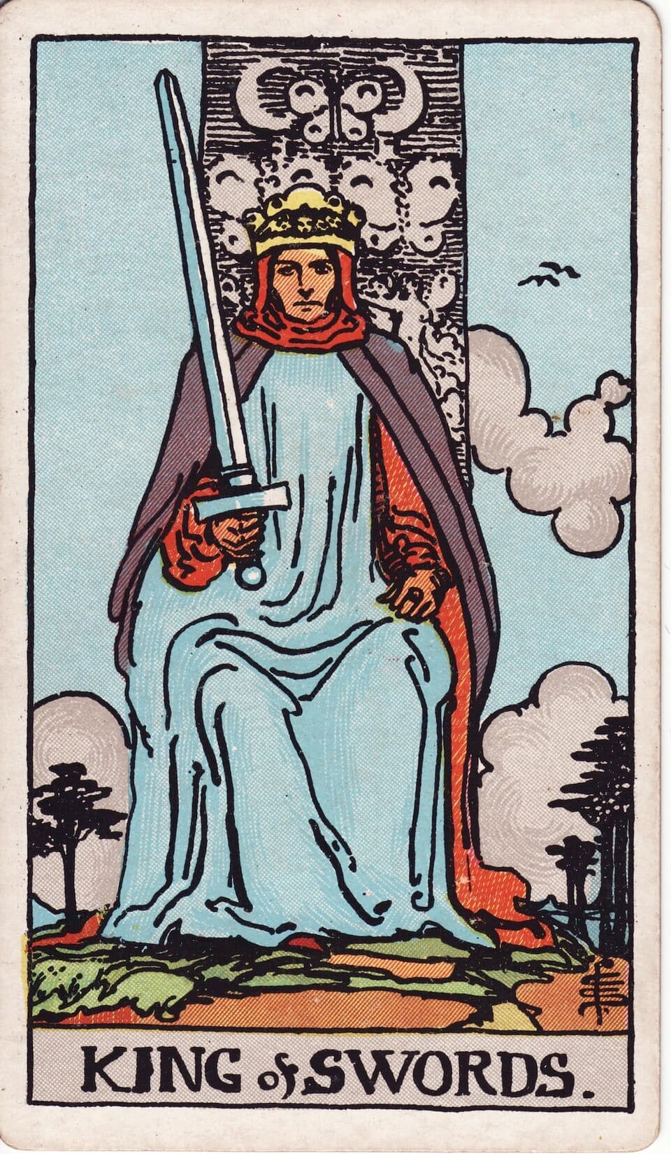 Король Мечей (King of Swords) — карта Таро Райдера–Уэйта