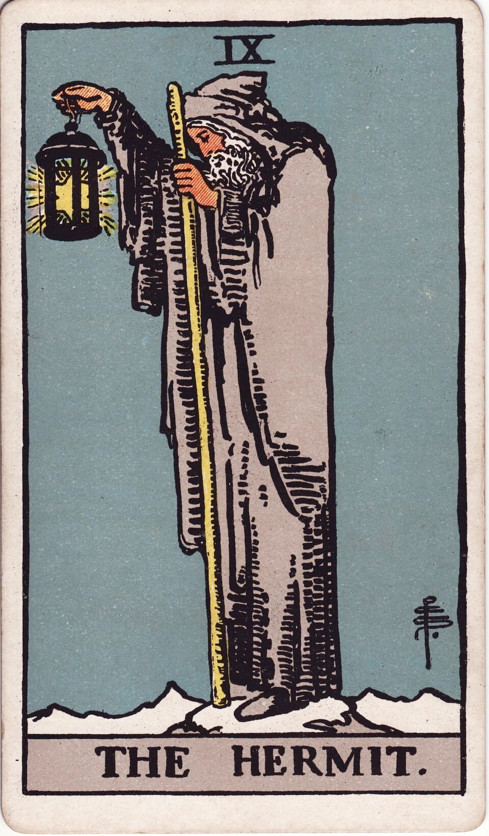 Отшельник (The Hermit) — карта Таро Райдера–Уэйта