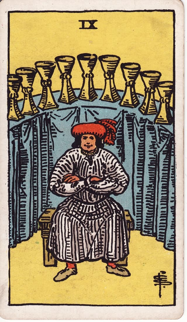 Девятка Кубков (Nine of Cups) — карта Таро