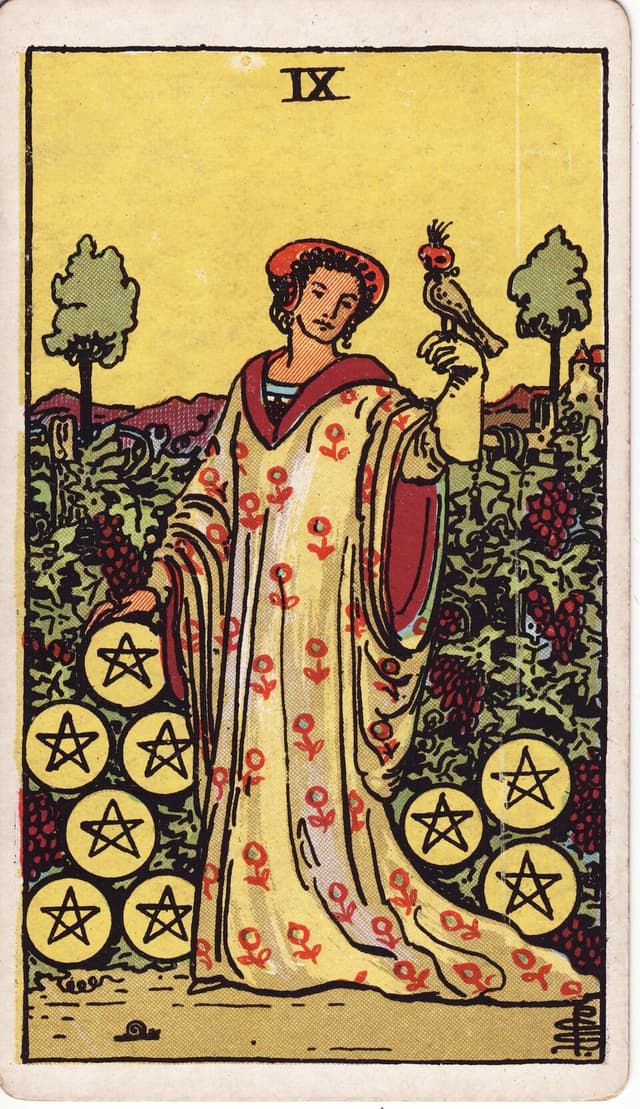 Девятка Пентаклей (Nine of Pentacles) — карта Таро