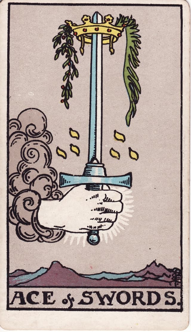 Туз Мечей (Ace of Swords) — карта Таро