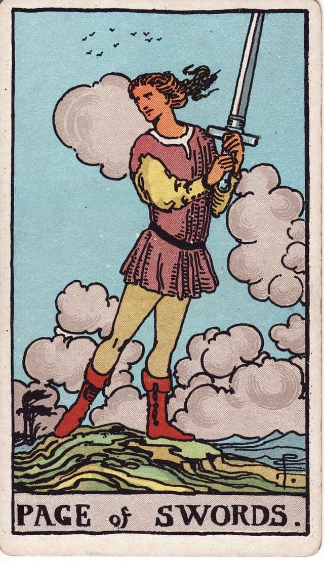 Паж Мечей (Page of Swords) — карта Таро