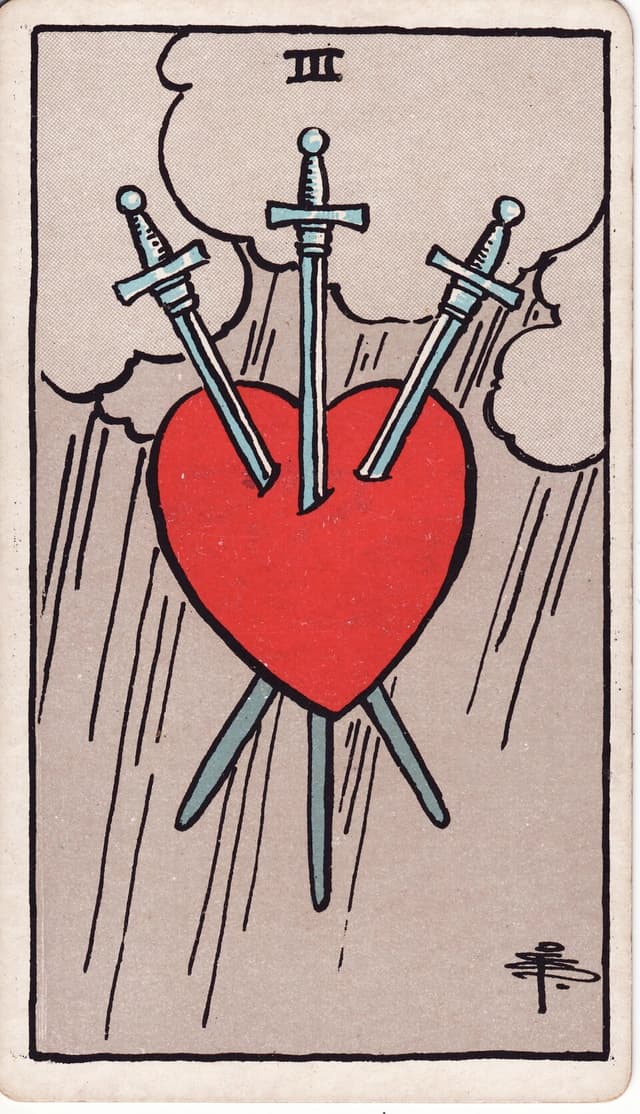 Тройка Мечей (Three of Swords) — карта Таро