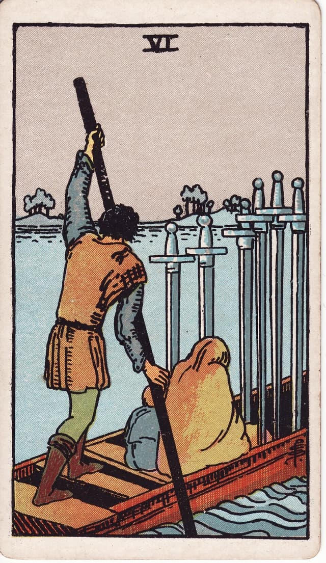 Шестёрка Мечей (Six of Swords) — карта Таро