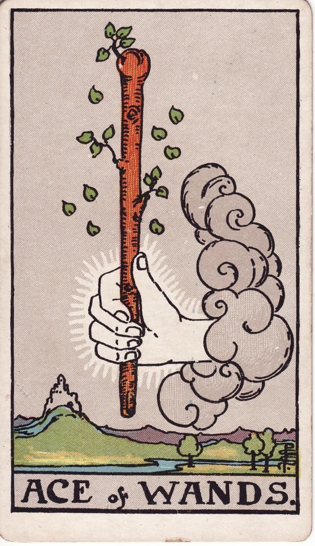 Туз Жезлов (Ace of Wands) — карта Таро