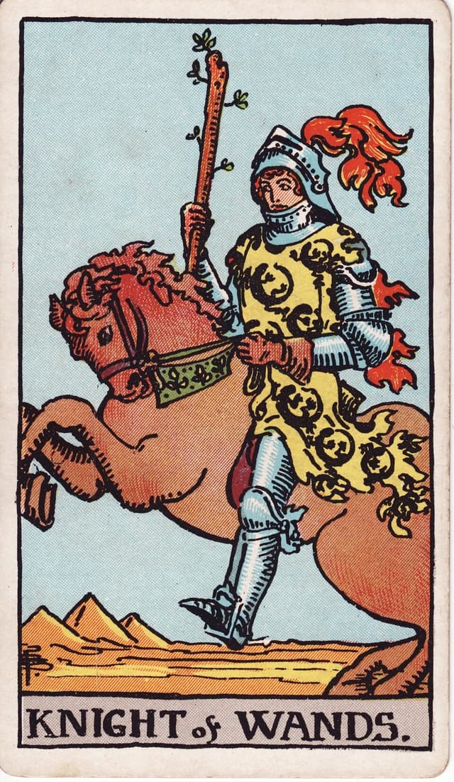 Рыцарь Жезлов (Knight of Wands) — карта Таро